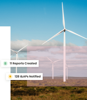 Wind turbines on a South African wind farm