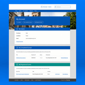 Engage 360 Portal Tractivity example